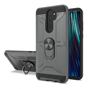 Hot selling 2 in 1 soft tpu 360 degree ring holder phone case for Mi Redmi Note 8 Pro Note 9S
