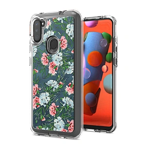 Custom shockproof Marble Pattern Smooth IMD Design Flexible TPU PC back cover case for Samsung A11