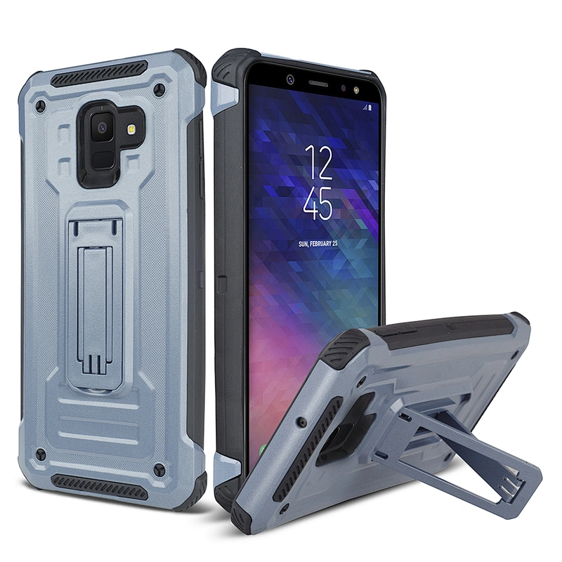 Metal armor kickstand case mobile phone shell Hybrid Cell Phone Case for J4 plus/J4 Prime