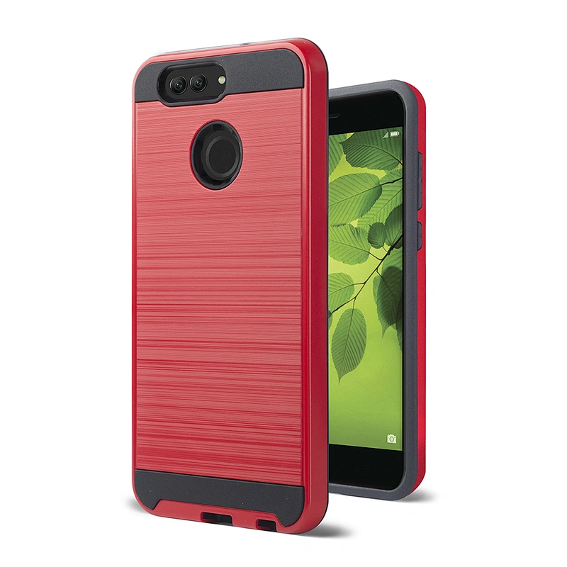 2 in 1 plastic brushed case cheap price phone case cell phone case for P10 selfie/nova 2 plus