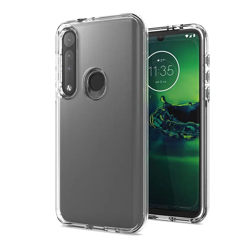 hot selling new factory clear phone case transparent phone cover for Motorola G8 Plus
