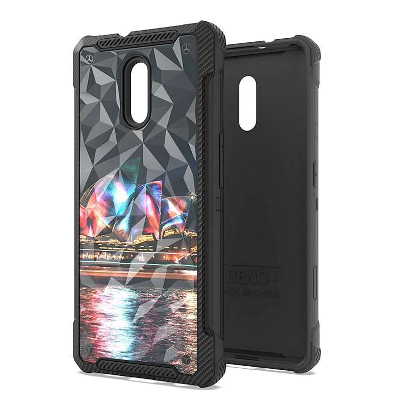 TPU PC Hybrid 2 in 1 Shockproof Defender Cell Phone Case for oppo RENO