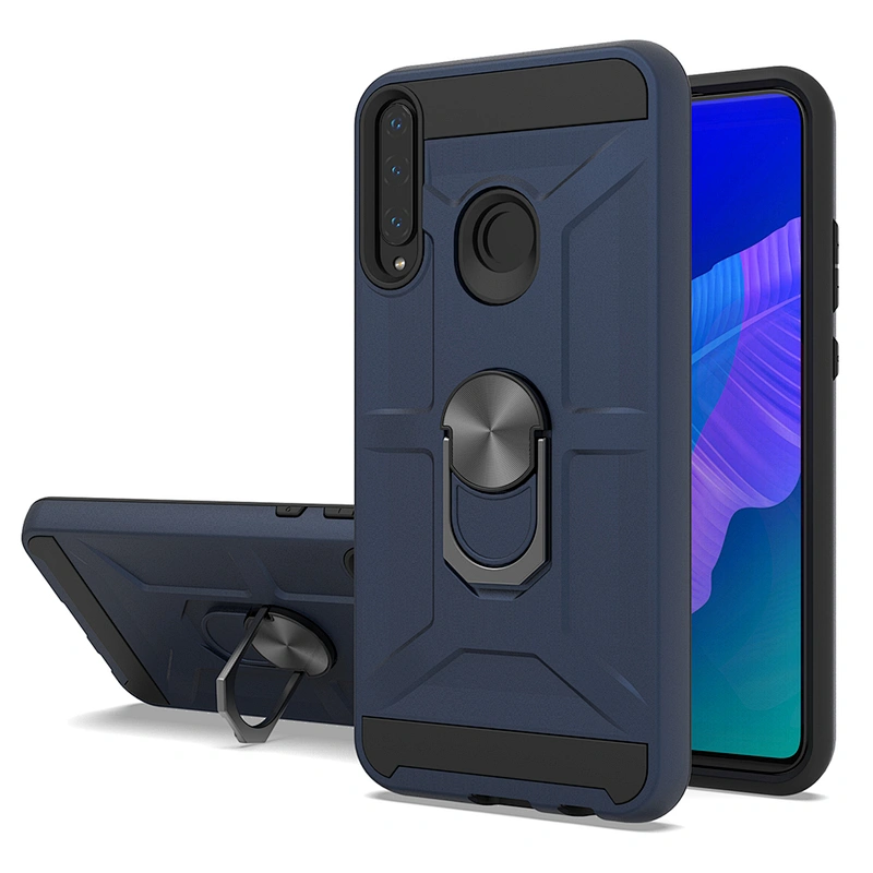 2020 New  Metal ring cell phone cover with kickstand For Huawei Y7P P40 lite Pro