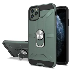 Mobile Back Cover Shell Ring Holder PC TPU Phone Case For iPhone 6 7 8 Plus X XS XR 11 Pro Max