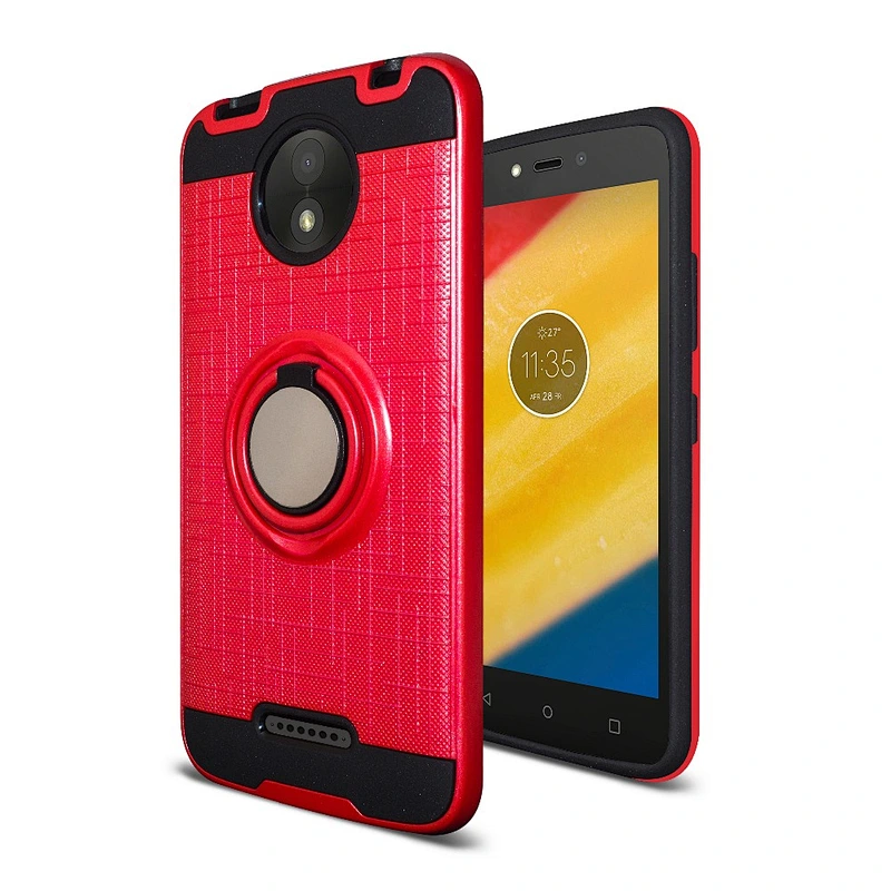 Hybrid Armor Case For Motorola Moto Z2 Play Brushed Dual Layer Protective Phone Cases