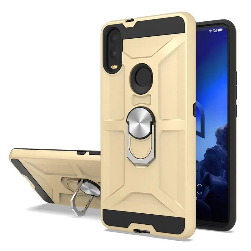 Protector Ring Mobile Phone Cover for Alcatel,Magnet Car Bracket Function case for Alcatel 3V