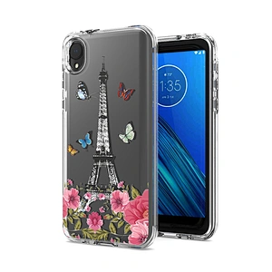 Custom photo transparent shockproof cell phone case For Motorola E6 Play G Power 2020 E5 plus
