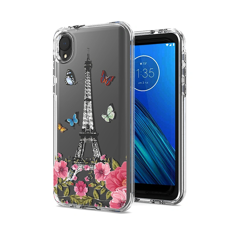 Custom photo transparent shockproof cell phone case For Motorola E6 Play G Power 2020 E5 plus