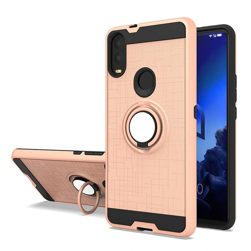 Wholesale Ring Mobile Phone Case for Alcatel 3v,Kickstand Phone Cover for Alcatel 3v