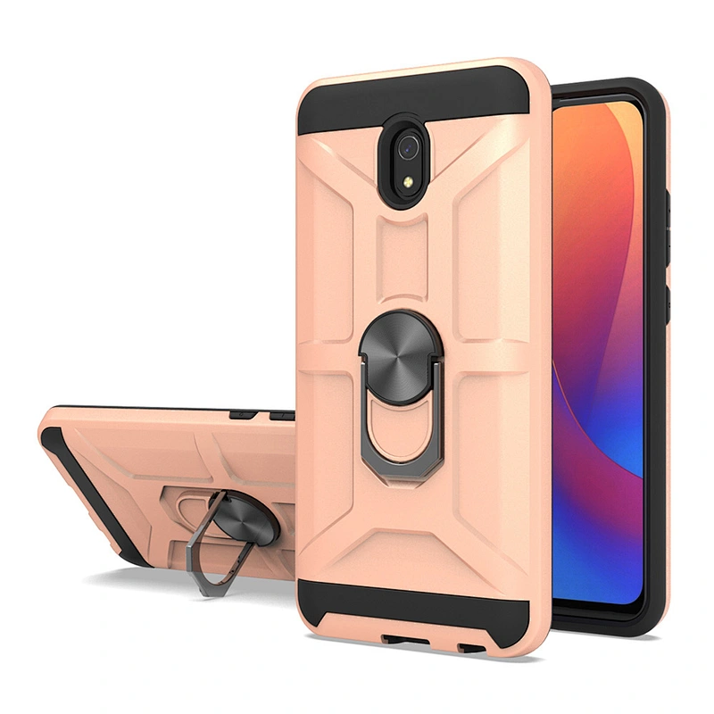 Logo customized kickstand anti shocking with ring holder phone cover case For Mi Redmi Note 8A Pro 9S