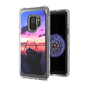 Hot sale clear imd phone case luxury protetor custom image mobile phone bags for Samsung S9