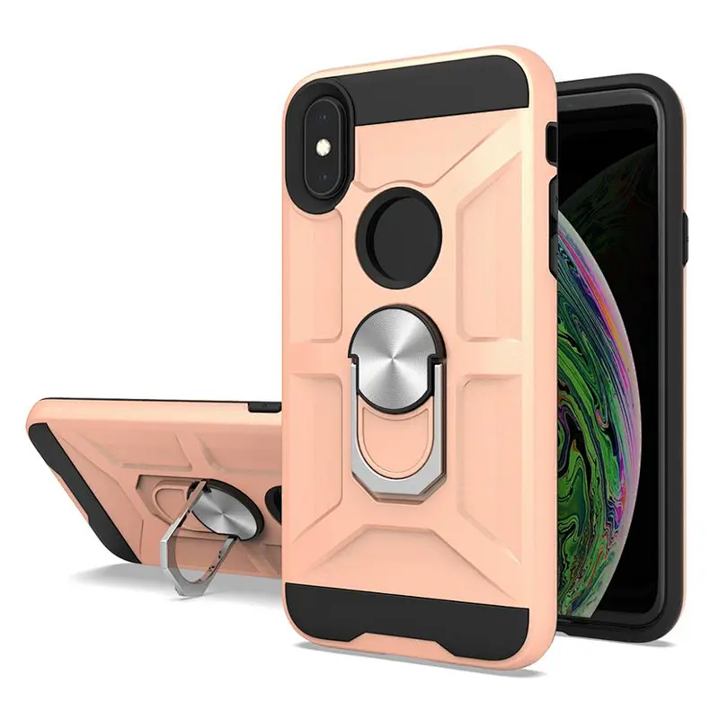 2020 new trending case for IPhone X XS back cover with metal ring holder