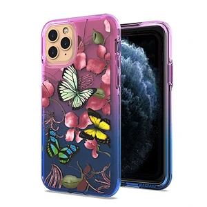 New! Custom printing clear mobile case covers with gradient color for iPhone 11 Pro Max