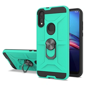 Matte finish TPU PC combo phone case with kickstand For Motorola E7 G Power