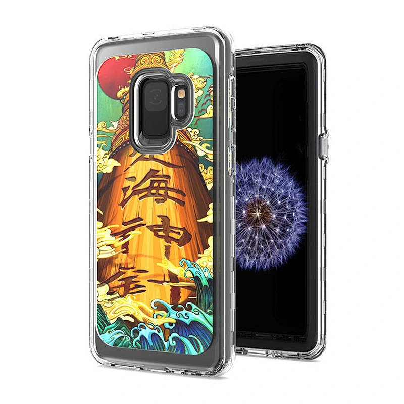 Hot sale clear imd phone case luxury protetor custom image mobile phone bags for Samsung S9