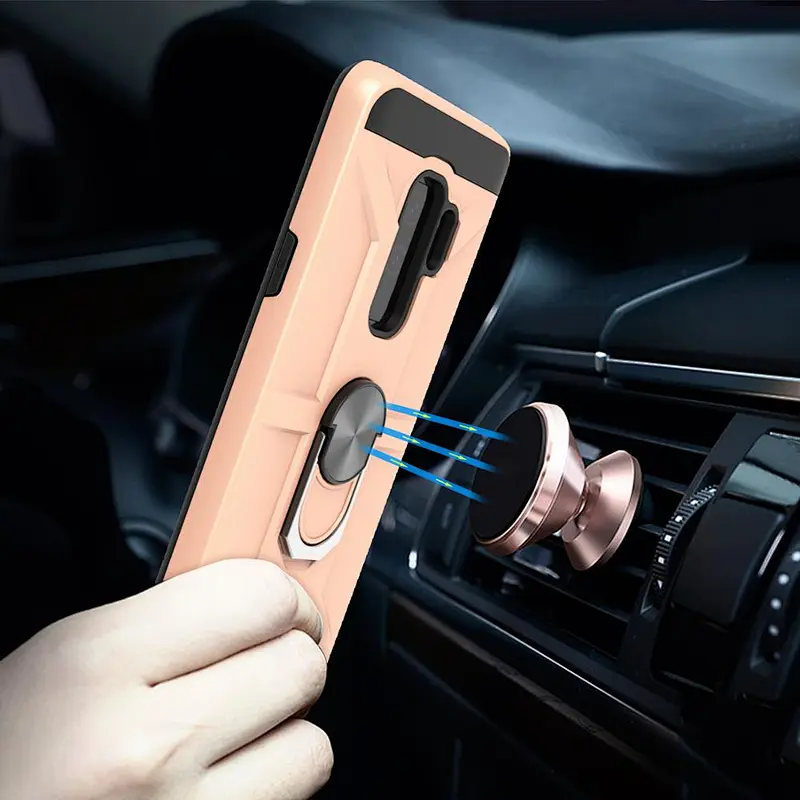2020 new products good quality tpu pc case 360 degree ring mobile phone housing for Samsung S9
