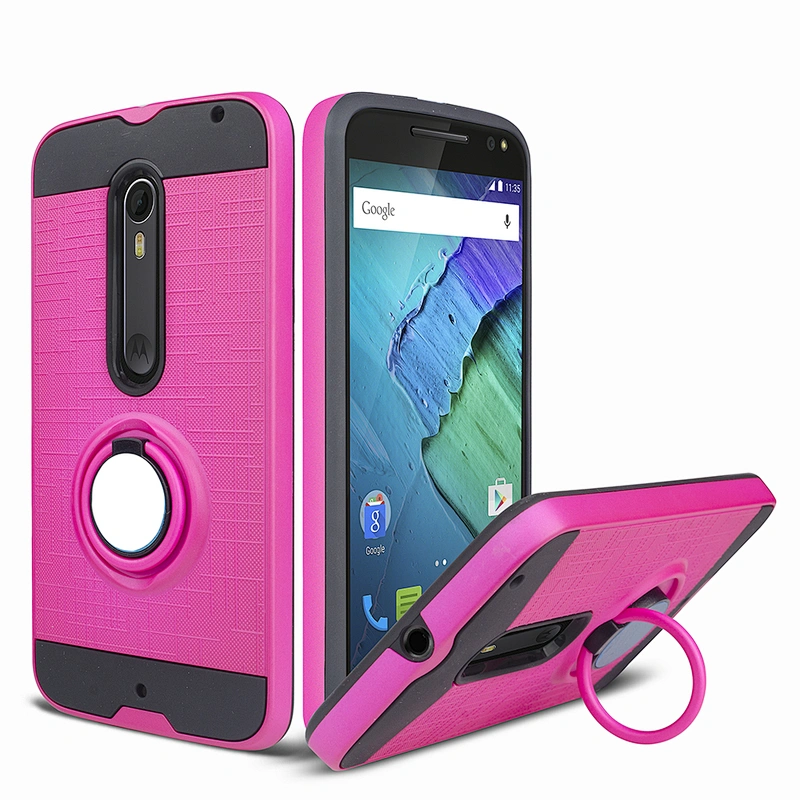 Luxury shockproof phone cover for one zoom,with ring cell Phone Case for MOTO ONE ZOOM