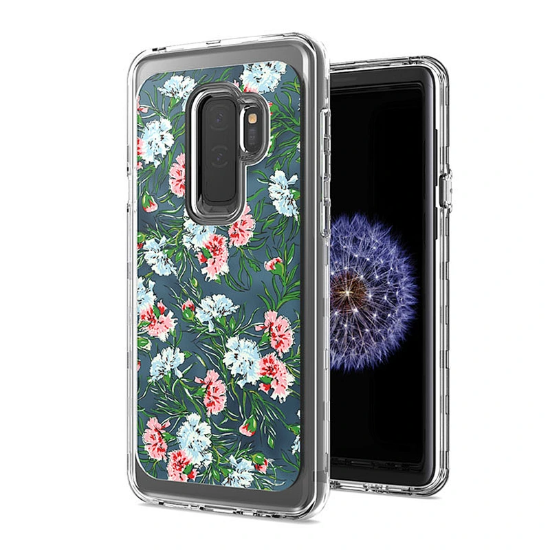 Hot-selling IMD design clear combo mobile phone cases luxury back covers for Samsung S9 Plus