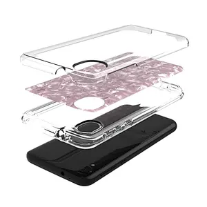 Transparent mobile phone housing with beautiful shell paper for Motorola Moto E6 Plus Play