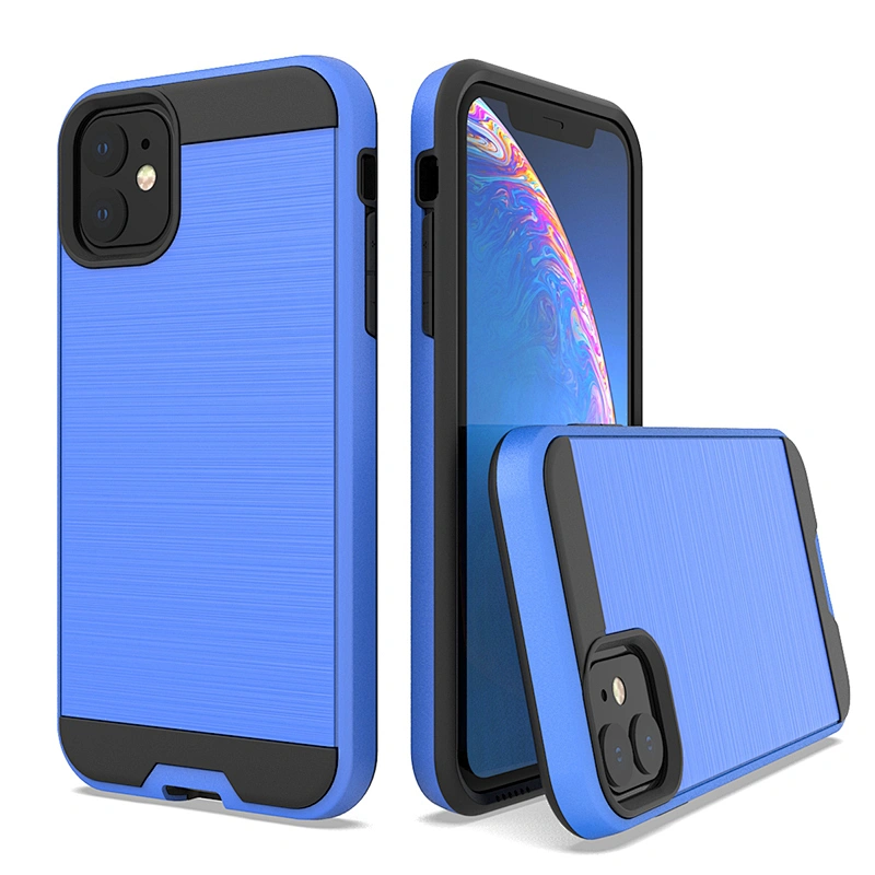 360 Full Protective Hard Mobile Phone case for iphone 11,brushed back cover for iphone 11