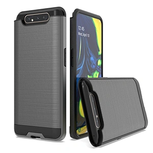 Golden Supplier New Product Shockproof Cell Phone Cover with Brushed Design for Samsung A80 A90