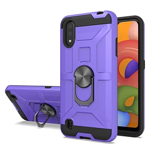 New arrival mobile accessories for Samsung shockproof phone covers with ring holder for Samsung A01