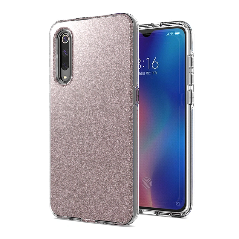 Beautiful Clear Bling Glitter Shiny mobile phone case cover For Mi Redmi Note 8 Pro 9S