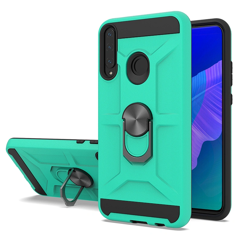 2020 New  Metal ring cell phone cover with kickstand For Huawei Y7P P40 lite Pro
