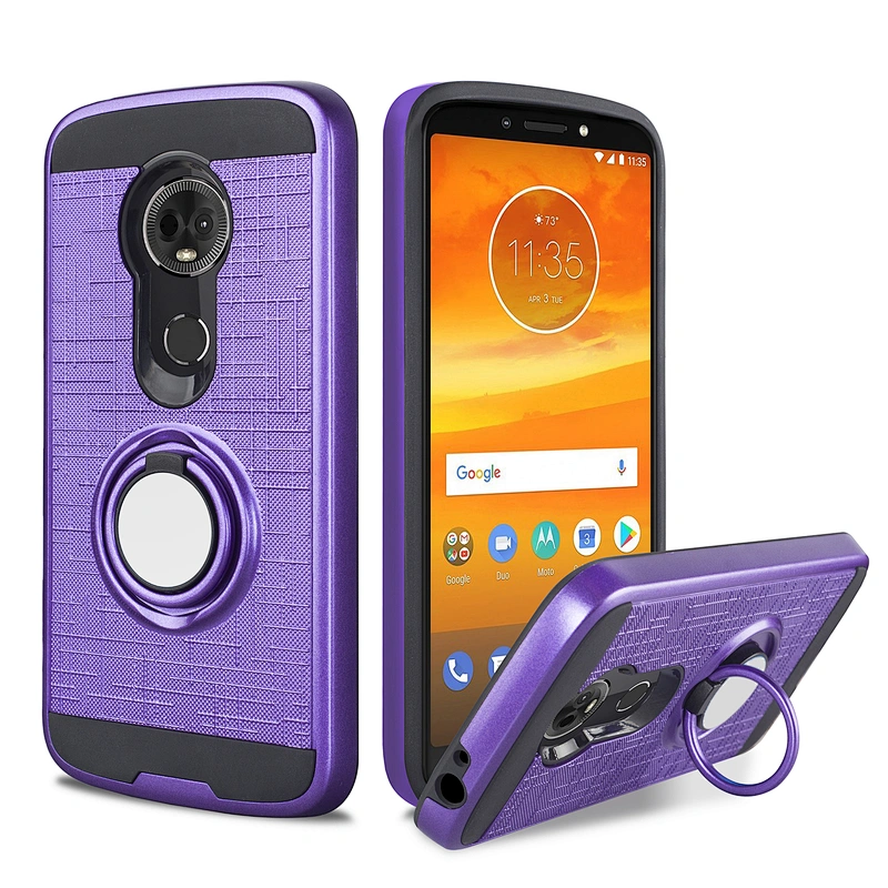 Cellphone Case with magnetic car holder stander ring phone cover for MOTO E5 PLAY GO