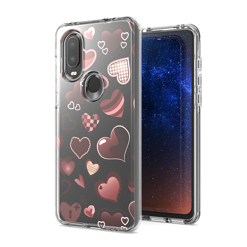 2 in 1 phone case back cover case High clear Mirror case For Motorola One Vision