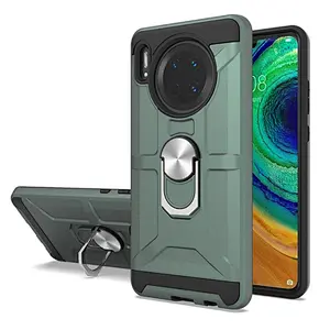 Mobile Phone Case with Double Layer holder stander ring phone cover For HuaWei Mate 30