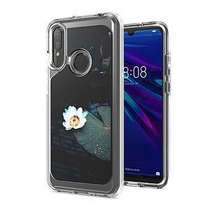 New arrivals fashionable printing back cover tpu mobile phone case with IMD concave for Huawei Y6 Pro 2019