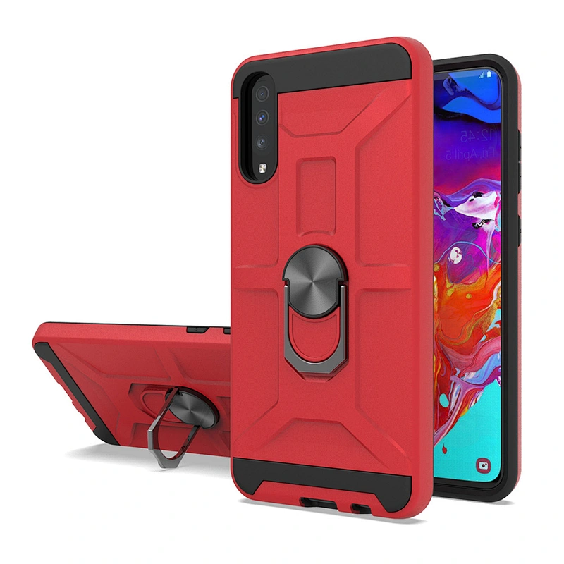 New arrivals for Samsung phone cover shockproof back housing with ring holder for Samsung A70