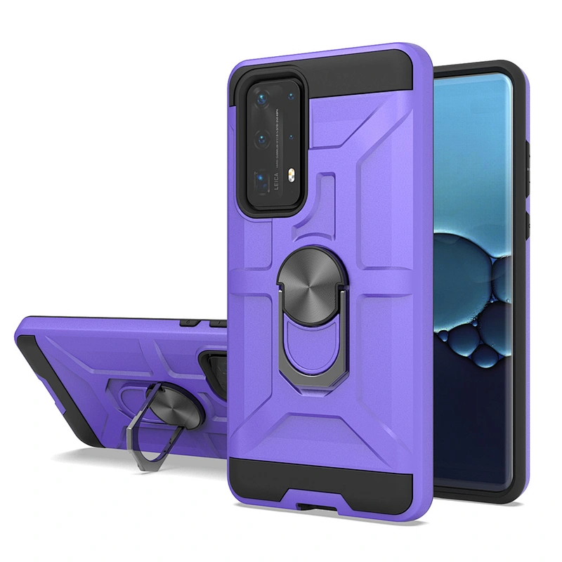 Top selling products phone accessories tpu pc dual protection ring holder mobile case for Huawei P40