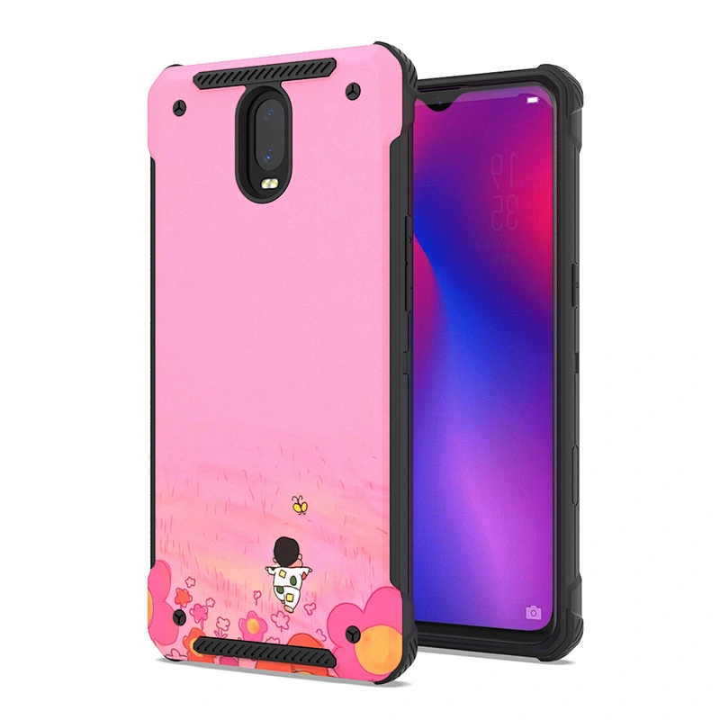 New Design Luxury cover 2 In 1 TPU+PC 3D Printed phone case for OPPO R17