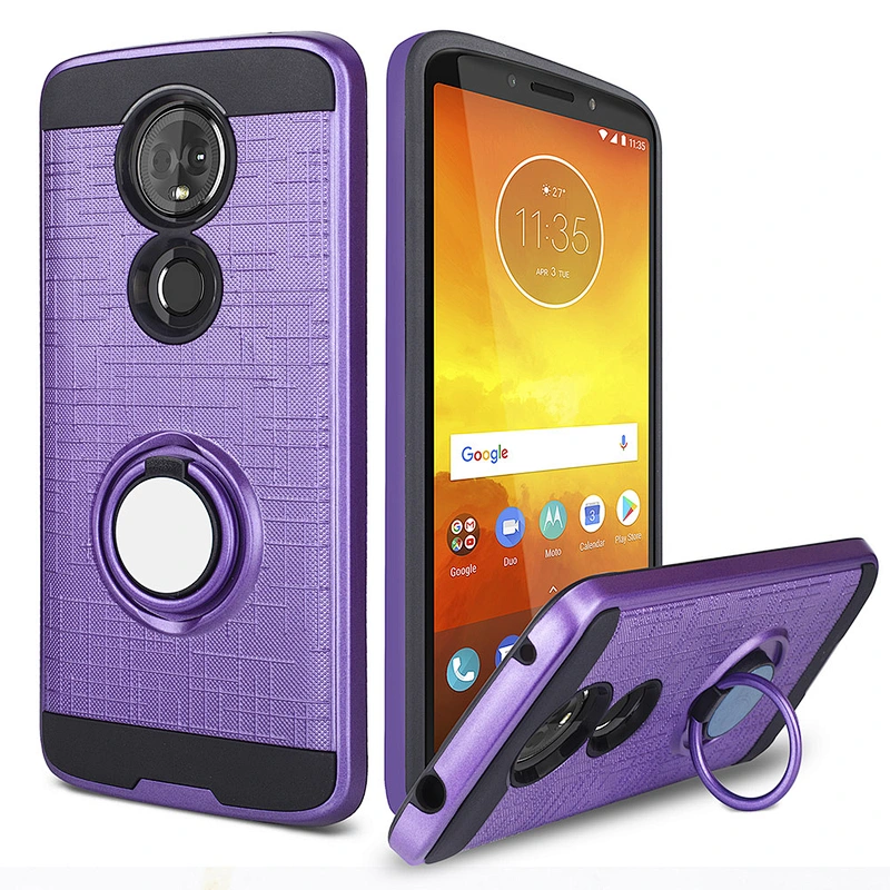 Shockproof Rugged Phone Case  Custom cellphone print back cover For Moto E5 plus