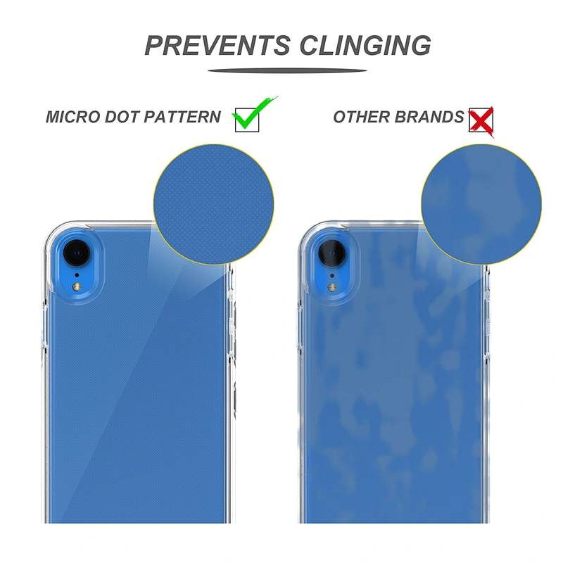 For IPhone XR clear case soft TPU  case for IPhone X/XS hard PC cover 2 in 1 hybrid case