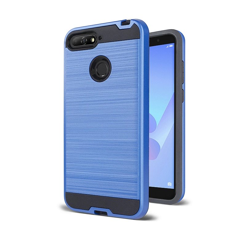 2020 No-slip Brushed Metal mobile phone cover For Huawei P40 Lite Y6P Y7P Y5P 2020