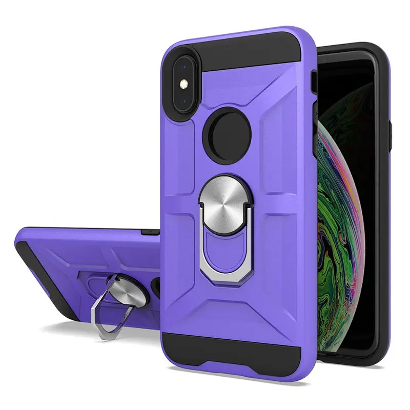 2020 new trending case for IPhone X XS back cover with metal ring holder