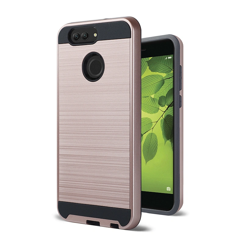 2 in 1 plastic brushed case cheap price phone case cell phone case for P10 selfie/nova 2 plus