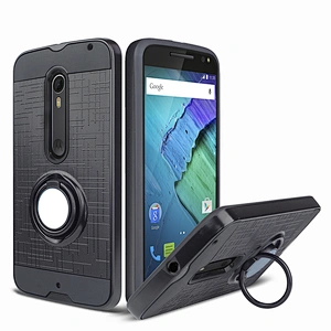 Luxury shockproof phone cover for one zoom,with ring cell Phone Case for MOTO ONE ZOOM