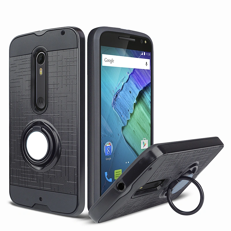 Luxury shockproof phone cover for one zoom,with ring cell Phone Case for MOTO ONE ZOOM
