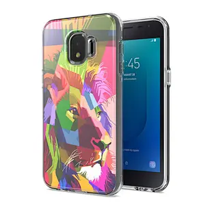 High quality shockproof back covers clear custom mobile phone bags for Samsung J2 Core J260
