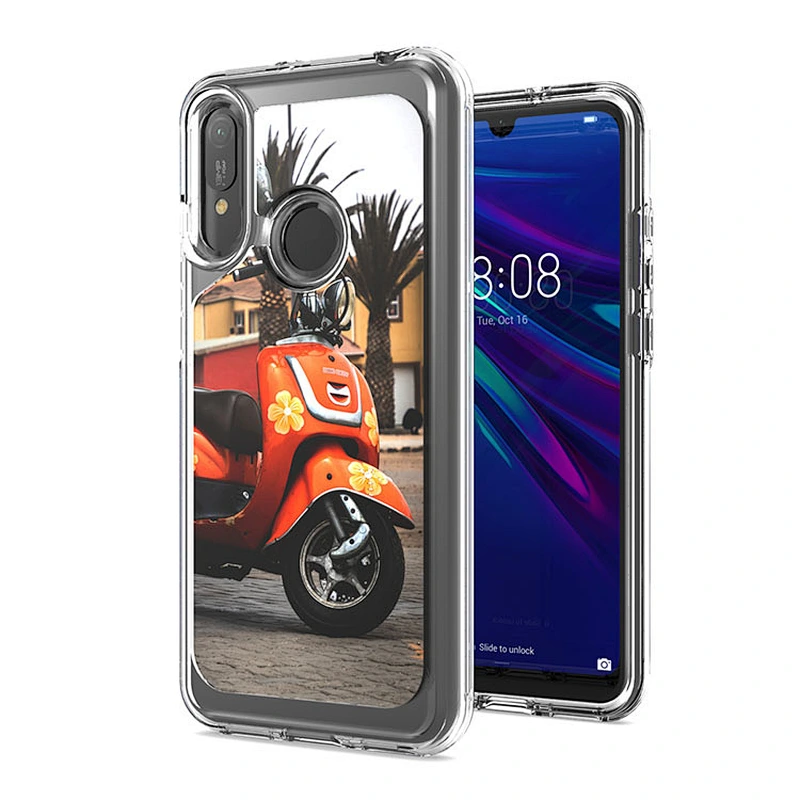 New arrivals fashionable printing back cover tpu mobile phone case with IMD concave for Huawei Y6 Pro 2019