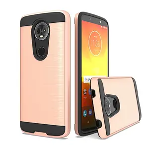 brushed metal phone case for moto X5/E5 plus/G7 Supra/G7 Power with favorable price cover