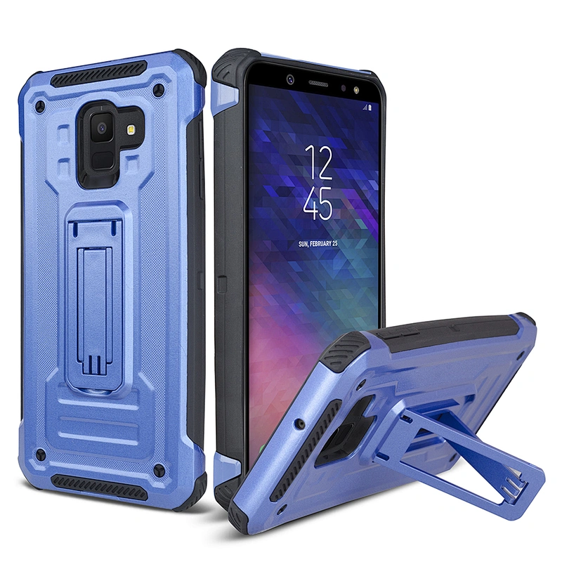 Metal armor kickstand case mobile phone shell Hybrid Cell Phone Case for J4 plus/J4 Prime