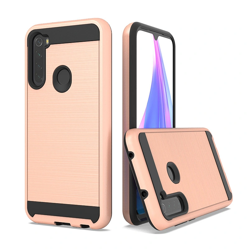 Best Selling Anti Slip Brushed Metal Surface mobile phone case For Mi Redmi Note 8 Pro Note 9