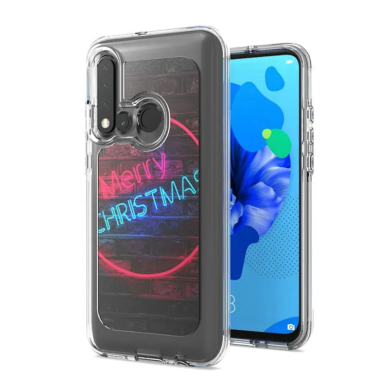 New models christmas IMD printed case tpu pc shockproof mobile phone cover for Huawei Nova 5i