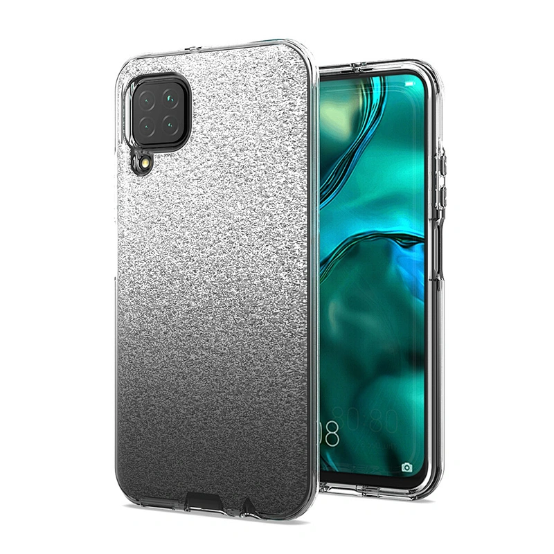 Purple gradient PC clear soft TPU mobile phone case for Huawei MATE 30 PRO P40 LITE HONOR 10i