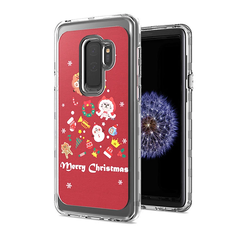 Hot-selling IMD design clear combo mobile phone cases luxury back covers for Samsung S9 Plus